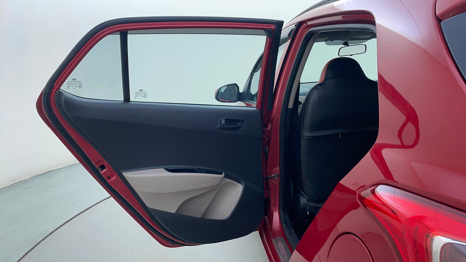 Used 2019 Hyundai Grand i10 Magna 1.2 Kappa VTVT Petrol Manual interior LEFT REAR DOOR OPEN VIEW