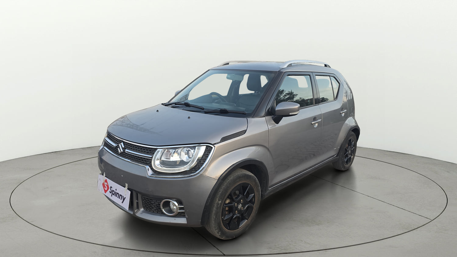 Used 2019 Maruti Suzuki Ignis Alpha 1.2 AMT Petrol Automatic exterior LEFT FRONT CORNER VIEW