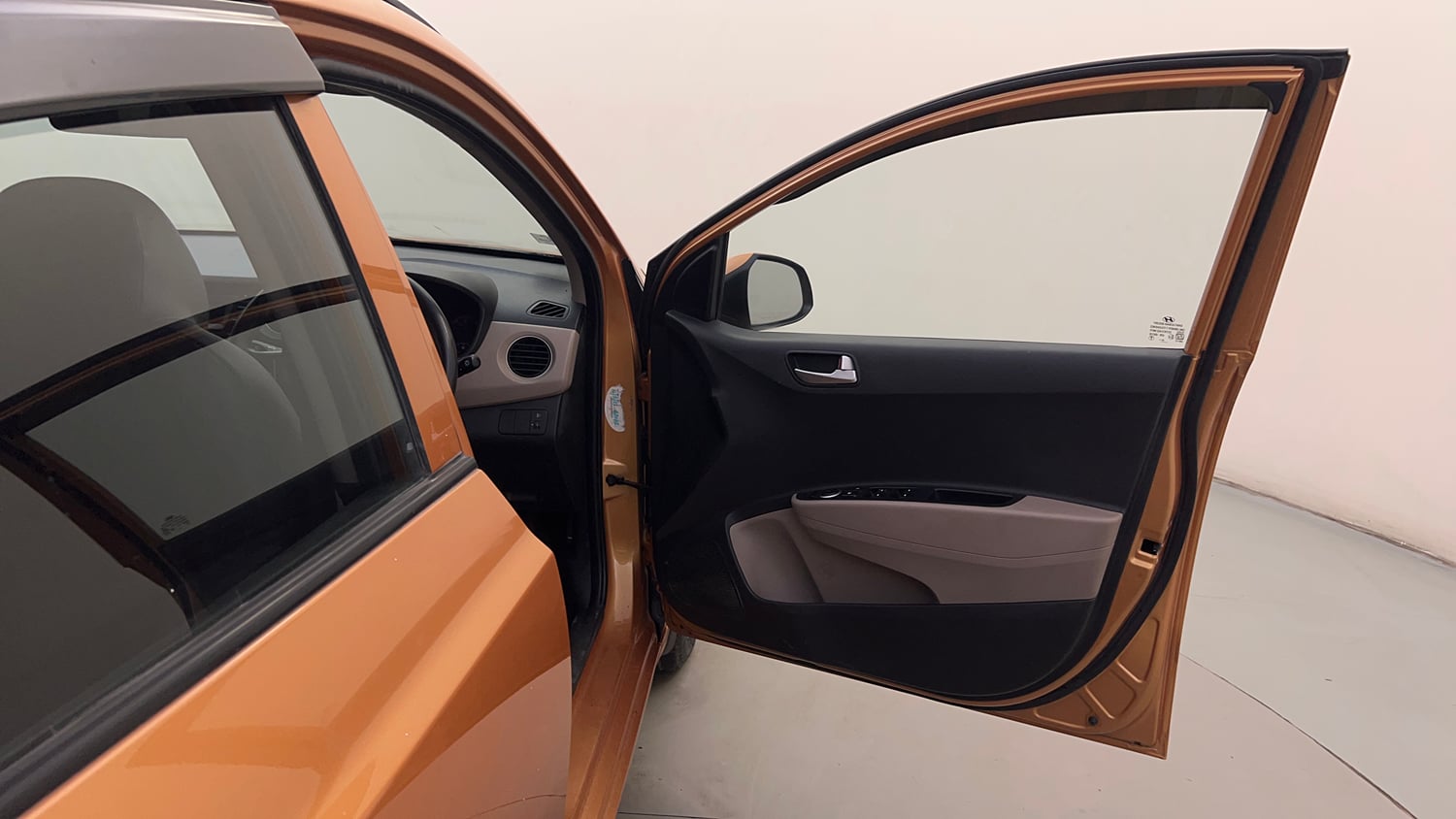 Used 2016 Hyundai Grand i10 Sportz 1.2 Kappa VTVT Petrol Manual interior RIGHT FRONT DOOR OPEN VIEW