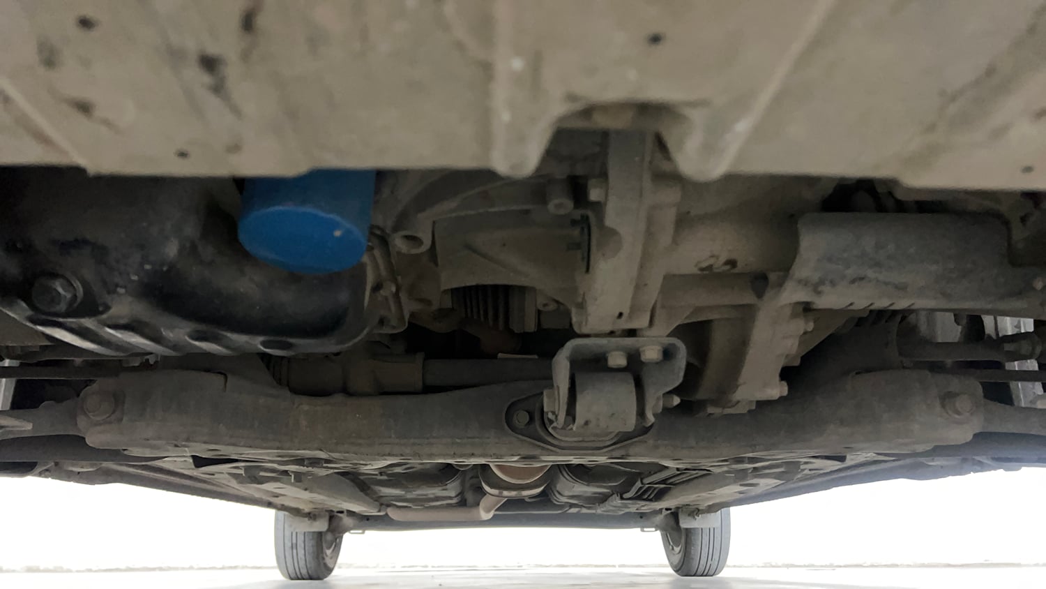 Used 2020 Hyundai Grand i10 Nios Sportz AMT 1.2 Kappa VTVT Petrol Automatic extra FRONT LEFT UNDERBODY VIEW