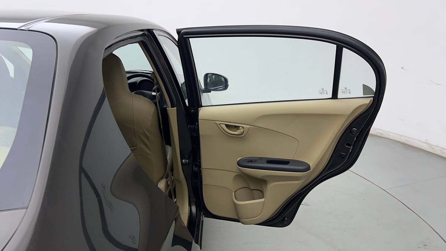 Used 2016 Honda Amaze 1.2 S AT i-VTEC Petrol Automatic interior RIGHT REAR DOOR OPEN VIEW