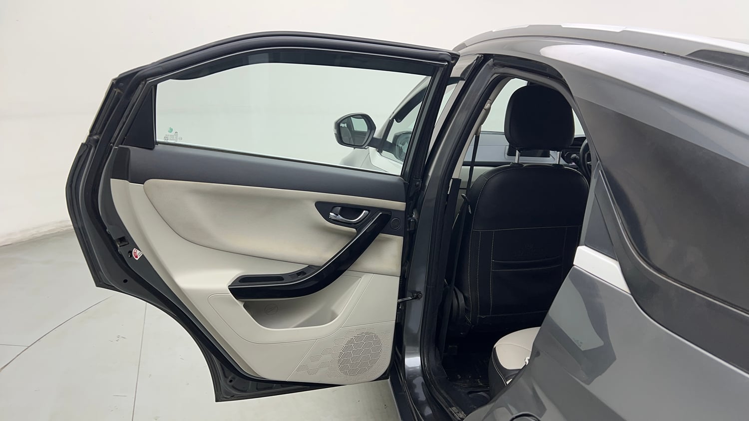 Used 2022 Tata Nexon XZA Plus (S) Petrol Automatic interior LEFT REAR DOOR OPEN VIEW