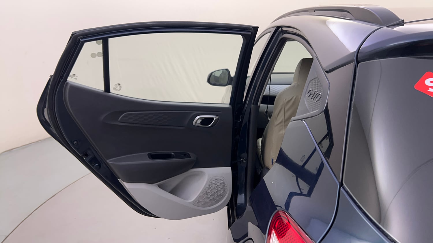 Used 2021 Hyundai Grand i10 Nios Asta AMT 1.2 Kappa VTVT Petrol Automatic interior LEFT REAR DOOR OPEN VIEW