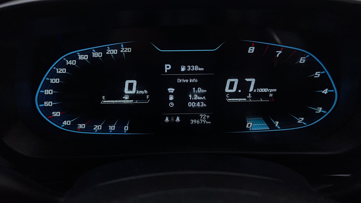 Used 2023 Hyundai i20 Sportz 1.2 IVT Petrol Automatic interior CLUSTERMETER VIEW