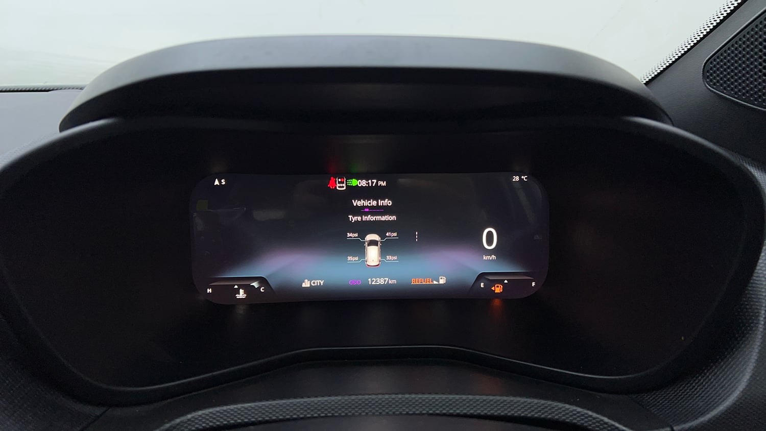 Used 2024 Tata Nexon Fearless 1.2 Revotron Petrol 6MT DT Petrol Manual interior CLUSTERMETER VIEW