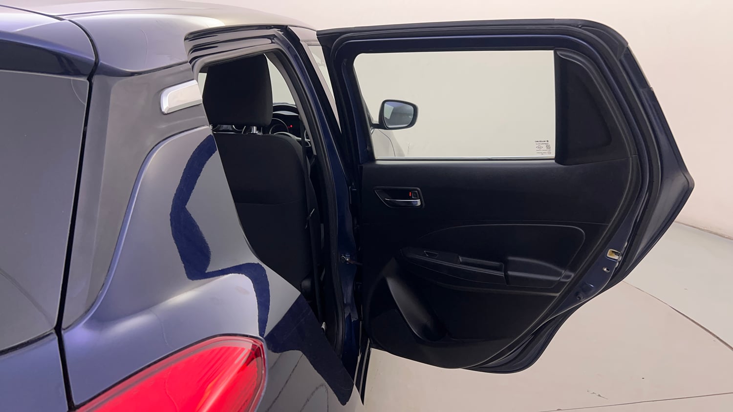 Used 2019 Maruti Suzuki Swift VXi AMT Petrol Automatic interior RIGHT REAR DOOR OPEN VIEW