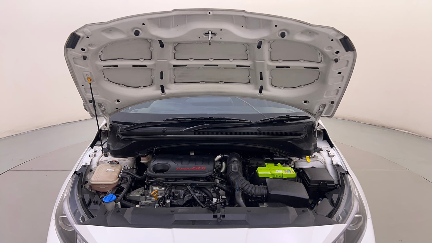 Used 2023 Hyundai i20 N Line N8 1.0 Turbo DCT Petrol Automatic engine ENGINE & BONNET OPEN FRONT VIEW
