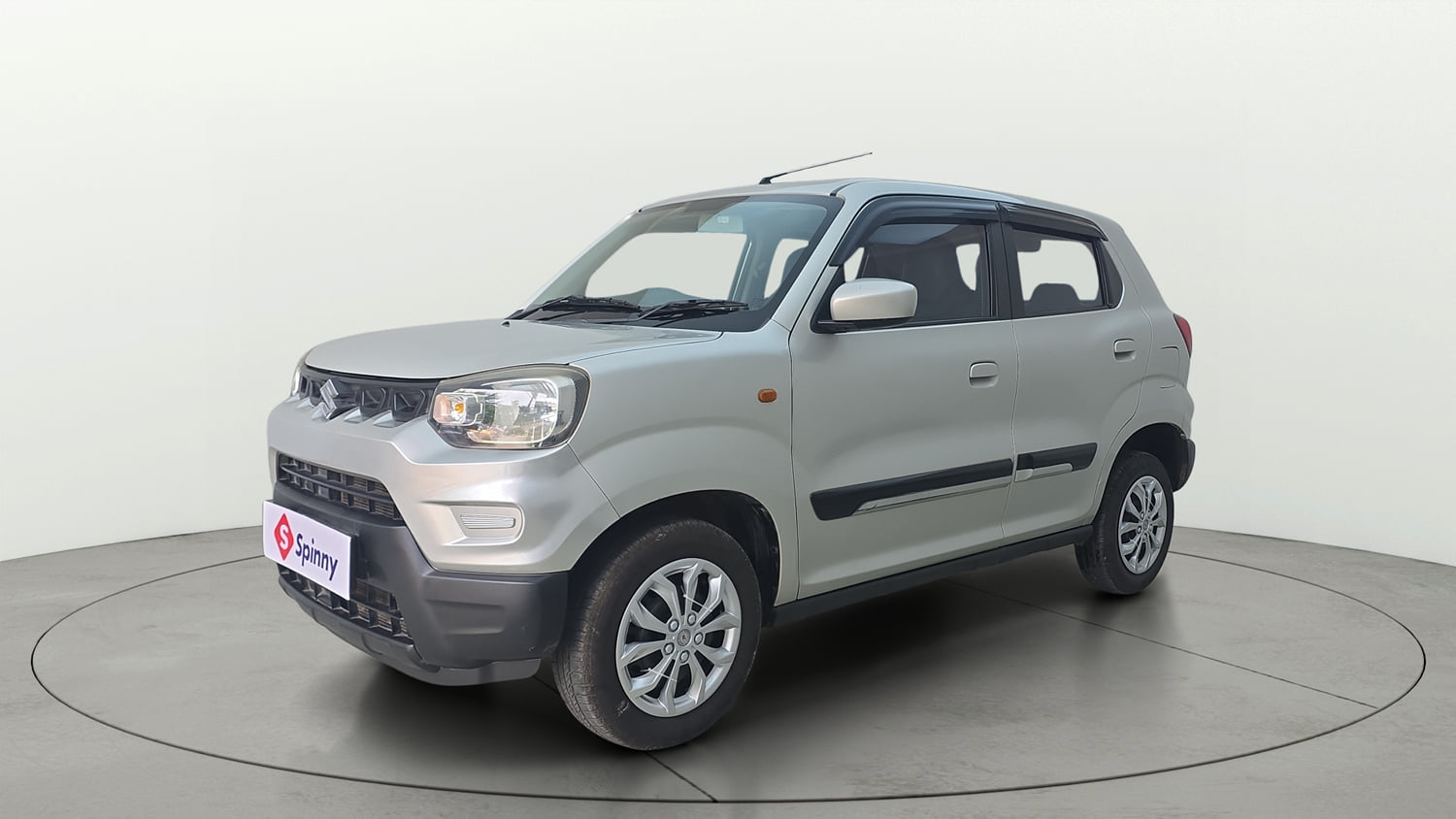 Used 2023 Maruti Suzuki S-Presso VXi Plus (O) AMT Petrol Automatic exterior LEFT FRONT CORNER VIEW