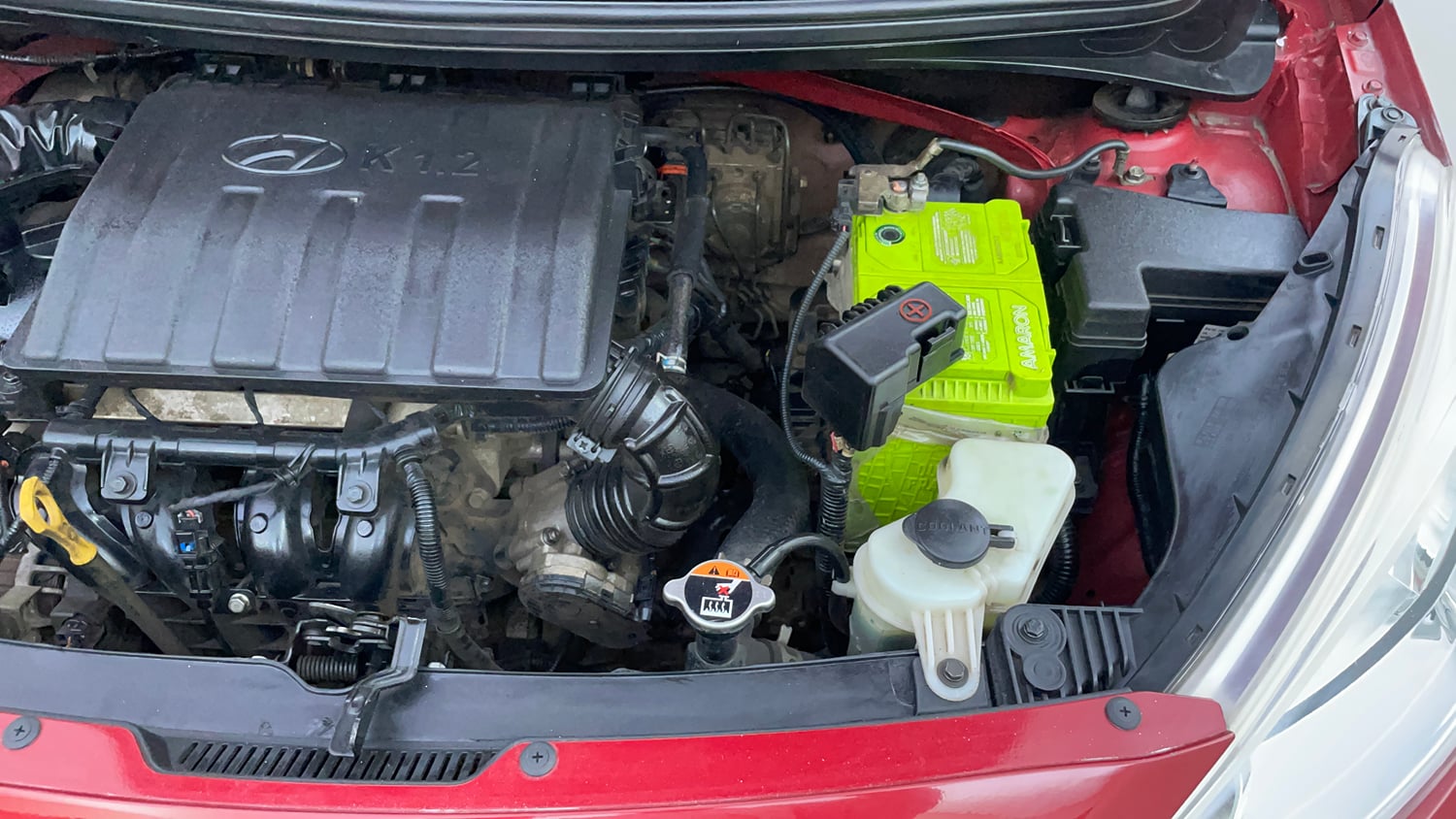 Used 2019 Hyundai Grand i10 Magna 1.2 Kappa VTVT Petrol Manual engine ENGINE LEFT SIDE VIEW