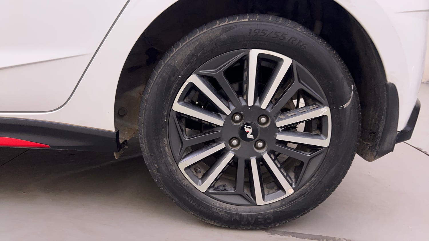 Used 2023 Hyundai i20 N Line N8 1.0 Turbo DCT Petrol Automatic tyres LEFT REAR TYRE RIM VIEW