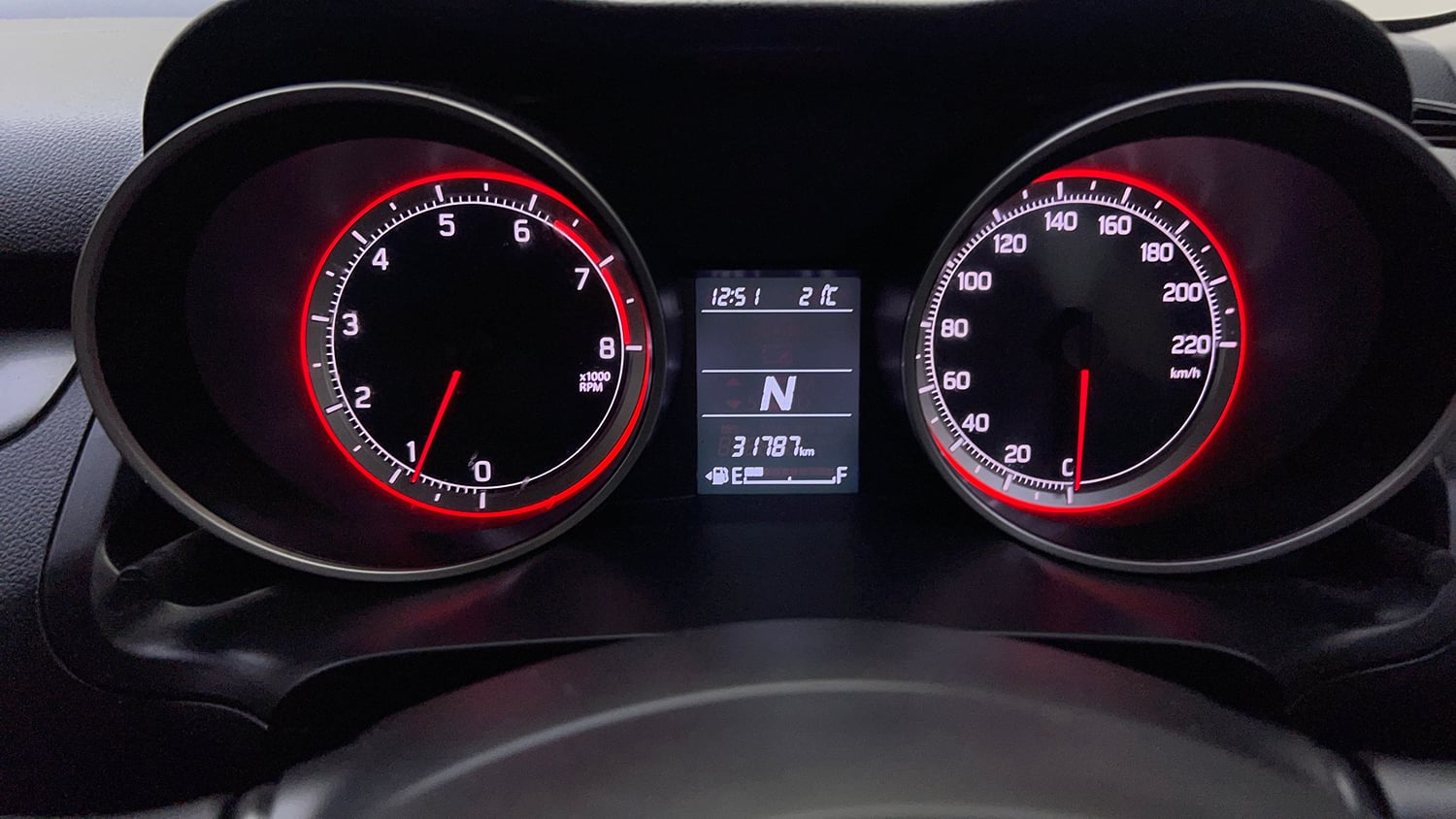 Used 2019 Maruti Suzuki Swift VXi AMT Petrol Automatic interior CLUSTERMETER VIEW