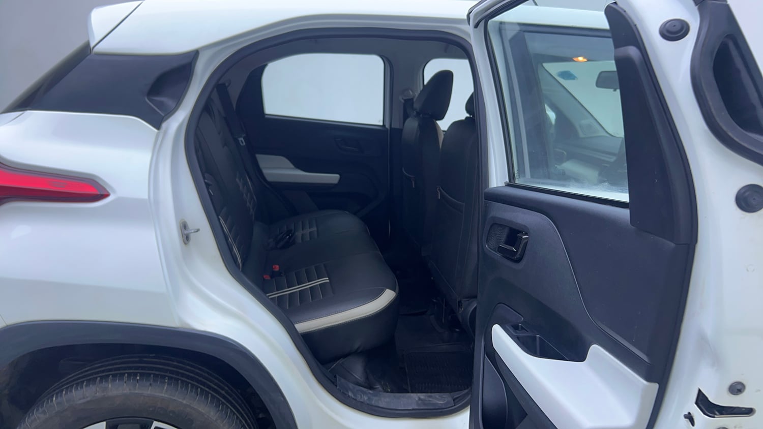 Used 2021 Tata Punch Accomplished Dazzle Pack MT Petrol Manual interior RIGHT SIDE REAR DOOR CABIN VIEW
