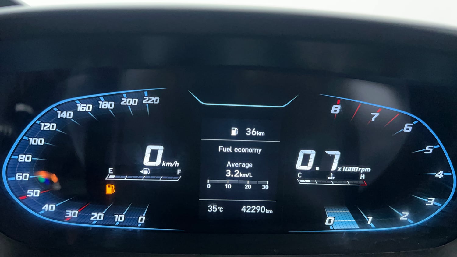 Used 2021 Hyundai New i20 Asta (O) 1.2 MT Petrol Manual interior CLUSTERMETER VIEW