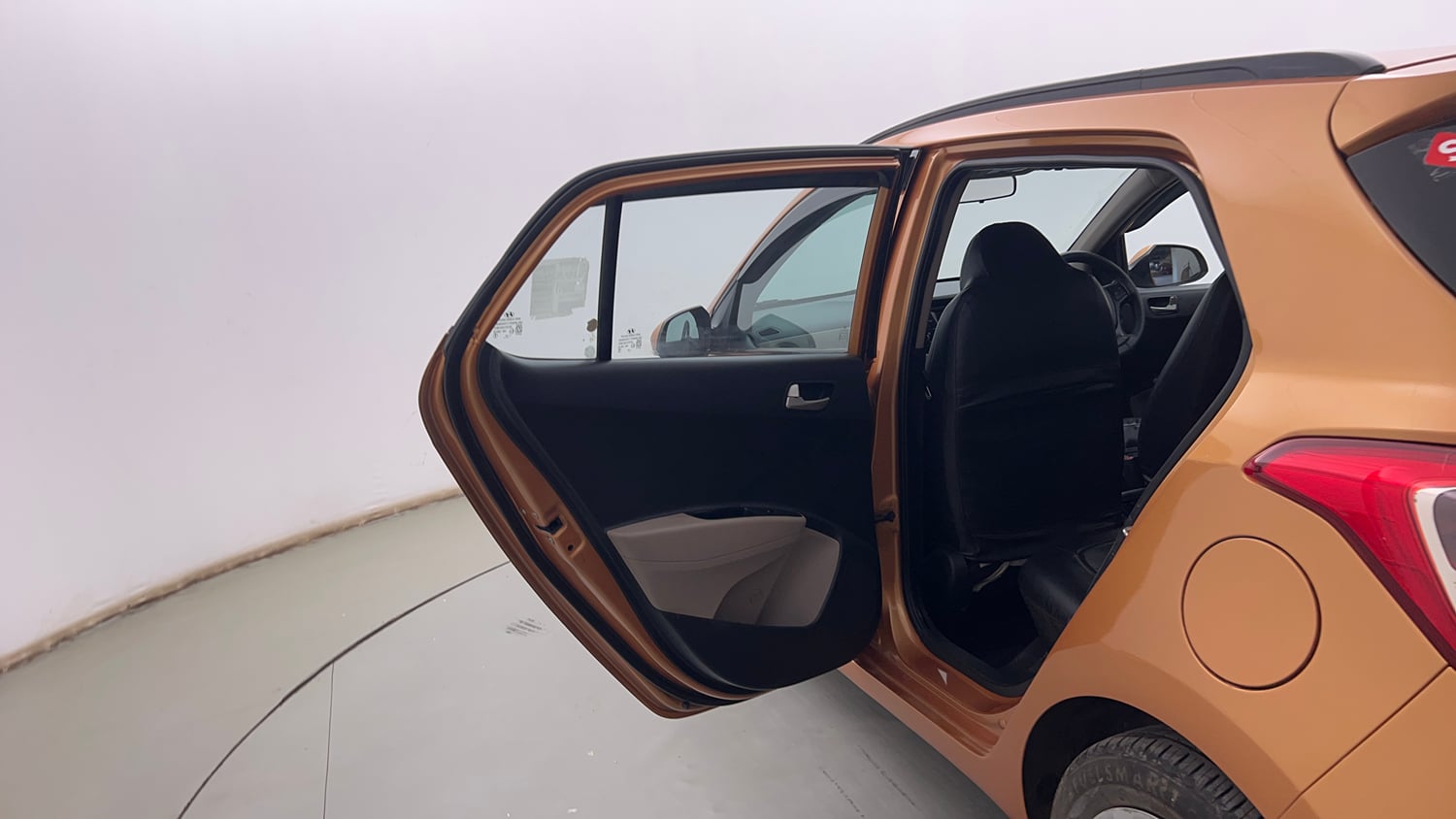 Used 2015 Hyundai Grand i10 Sportz 1.2 Kappa VTVT Petrol Manual interior LEFT REAR DOOR OPEN VIEW