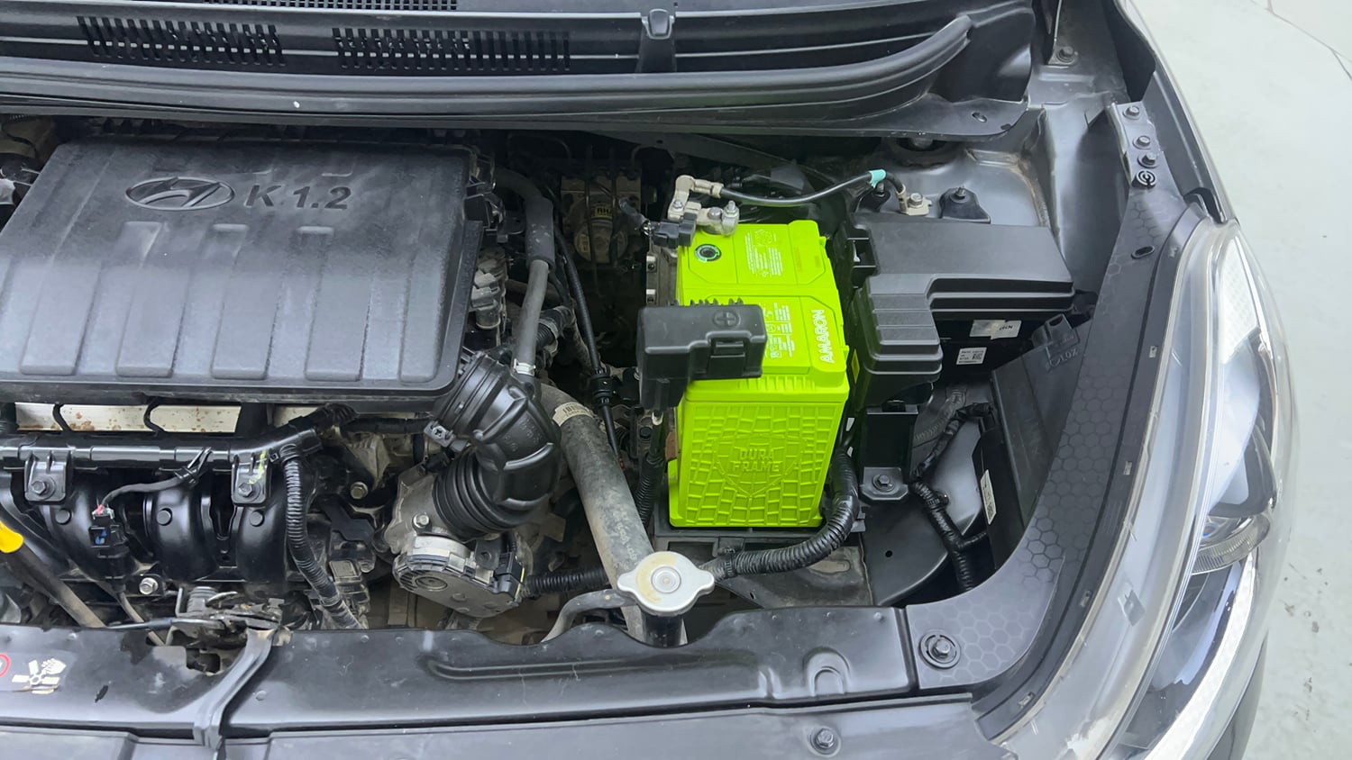 Used 2022 Hyundai Grand i10 Nios Asta 1.2 Kappa VTVT Petrol Manual engine ENGINE LEFT SIDE VIEW