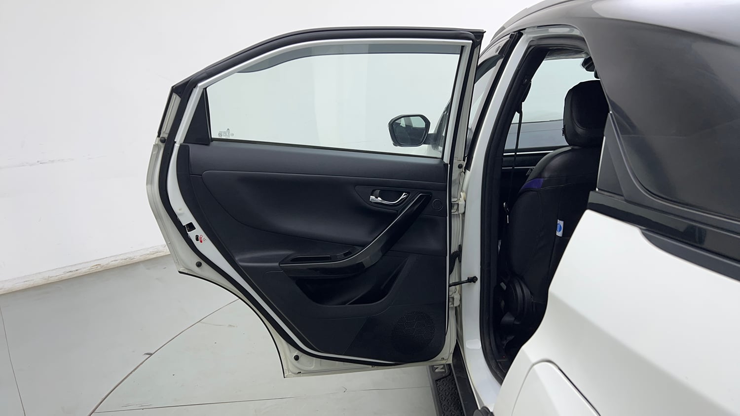 Used 2024 Tata Nexon Fearless 1.2 Revotron Petrol 6MT DT Petrol Manual interior LEFT REAR DOOR OPEN VIEW