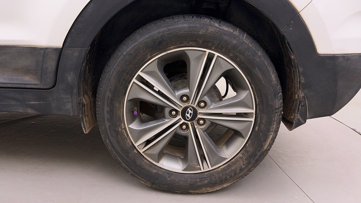 Used 2017 Hyundai Creta SX Plus 1.6 AT Petrol Petrol Automatic tyres LEFT REAR TYRE RIM VIEW