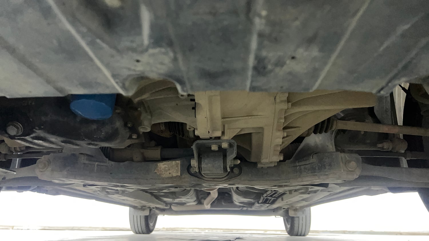 Used 2022 Hyundai Grand i10 Nios Asta 1.2 Kappa VTVT Petrol Manual extra FRONT LEFT UNDERBODY VIEW