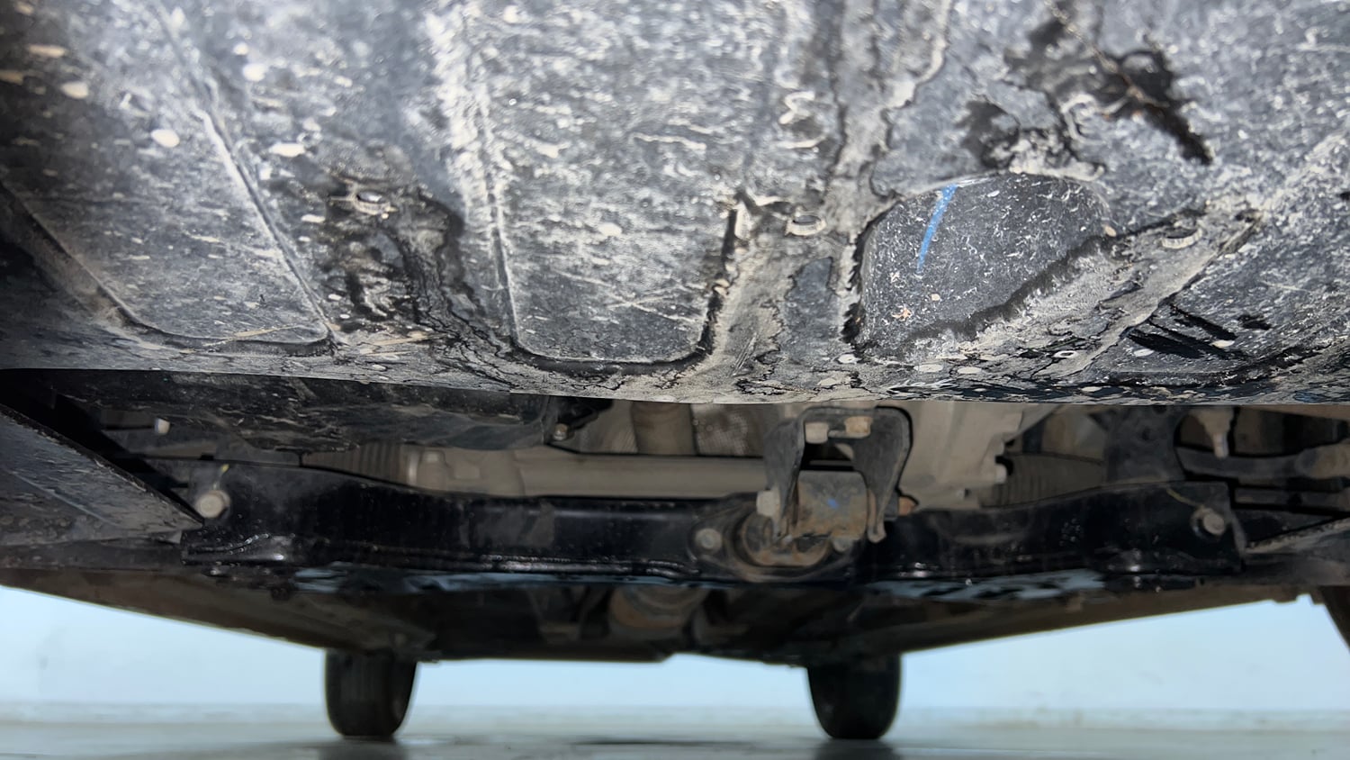 Used 2024 Hyundai New i20 Sportz 1.2 MT Petrol Manual extra FRONT LEFT UNDERBODY VIEW