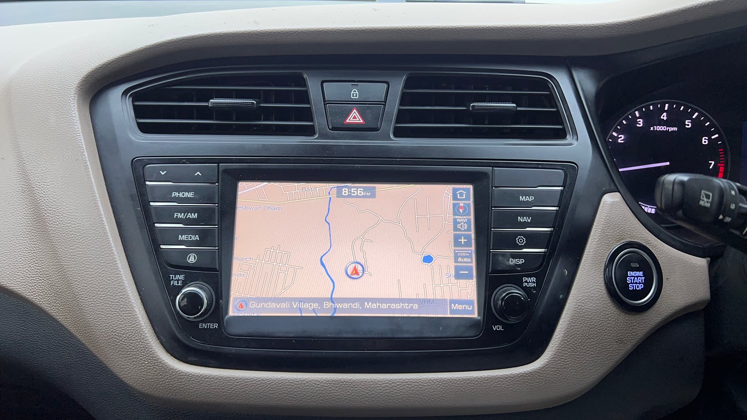 Used 2017 Hyundai Elite i20 Asta 1.2 (O) Petrol Manual interior MUSIC SYSTEM & AC CONTROL VIEW