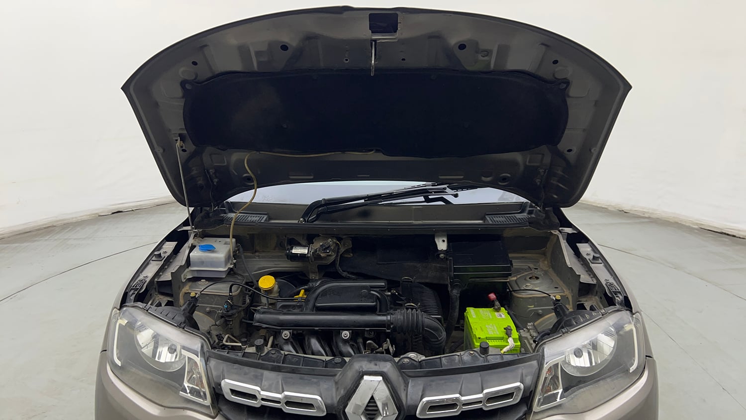 Used 2017 Renault Kwid 1.0 RXL AMT Petrol Automatic engine ENGINE & BONNET OPEN FRONT VIEW