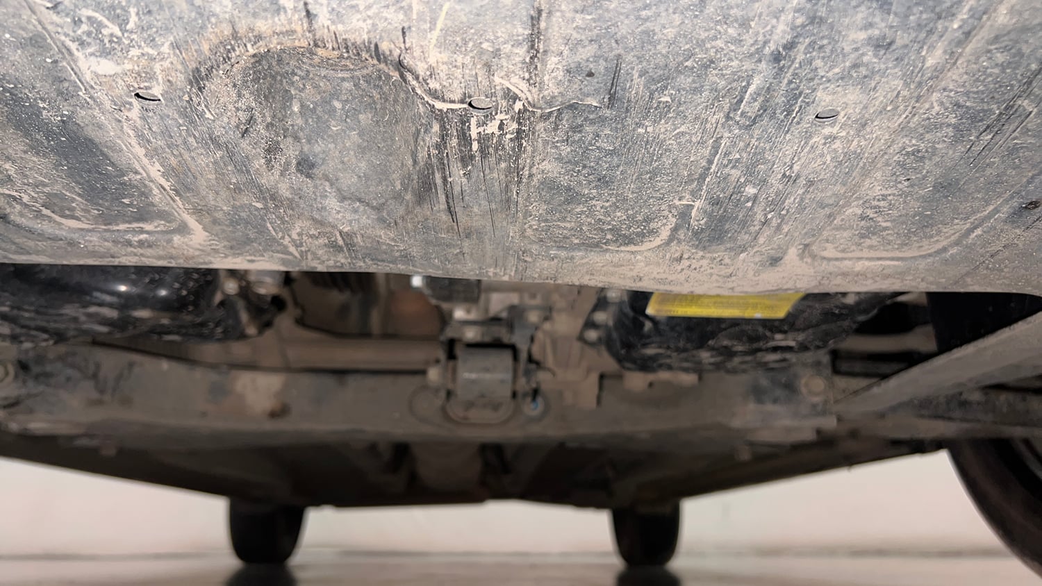 Used 2023 Hyundai i20 Sportz 1.2 IVT Petrol Automatic extra FRONT LEFT UNDERBODY VIEW