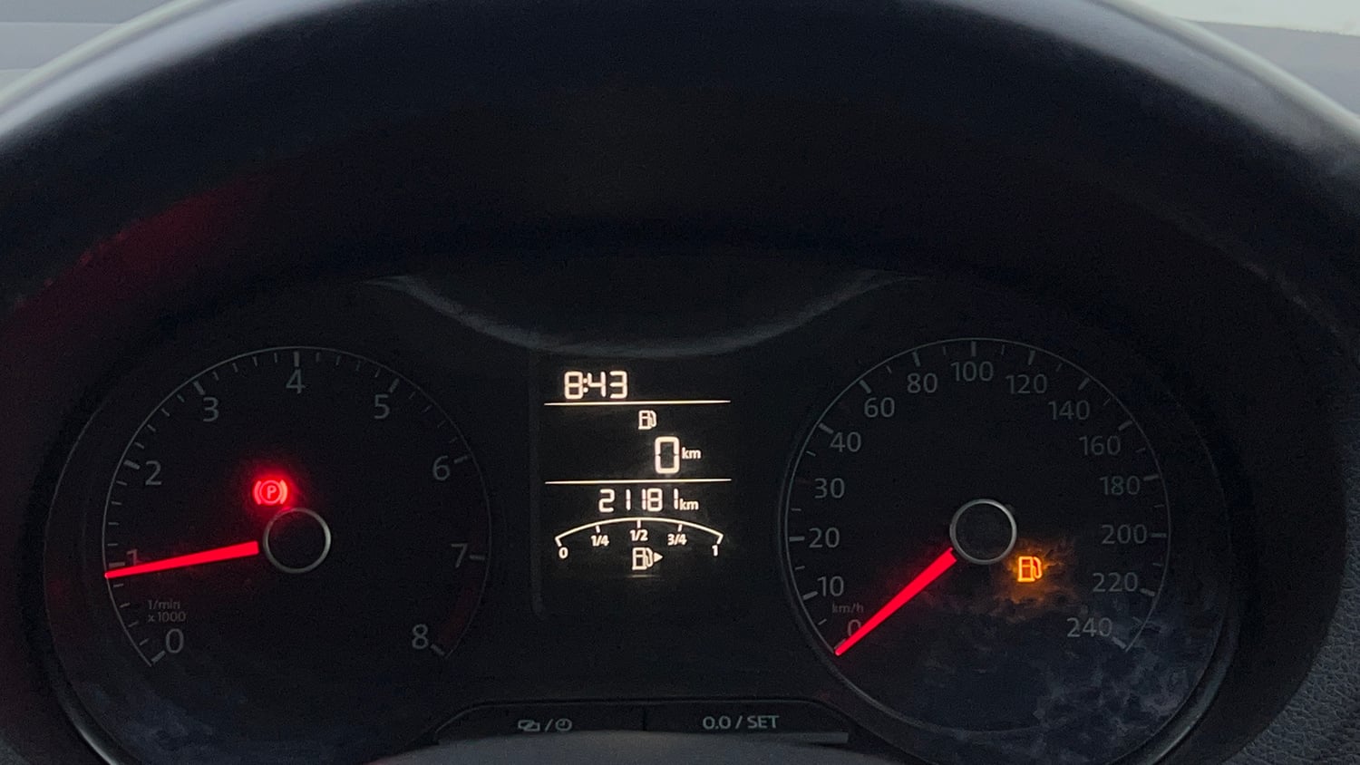 Used 2014 Volkswagen Polo Highline1.2L (P) Petrol Manual interior CLUSTERMETER VIEW