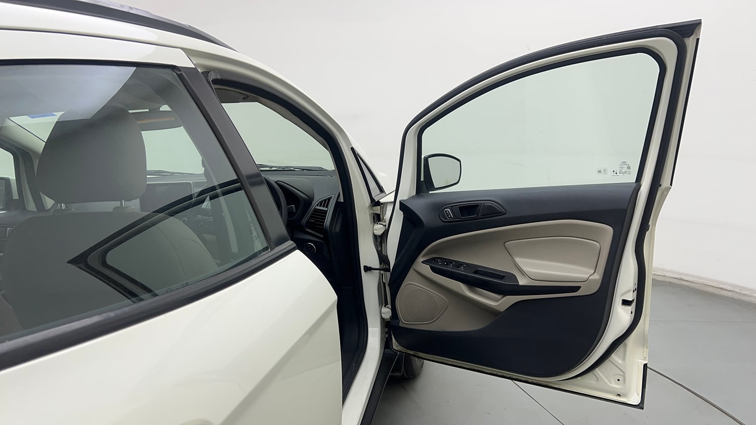 Used 2021 Ford EcoSport Trend 1.5L Ti-VCT Petrol Manual interior RIGHT FRONT DOOR OPEN VIEW