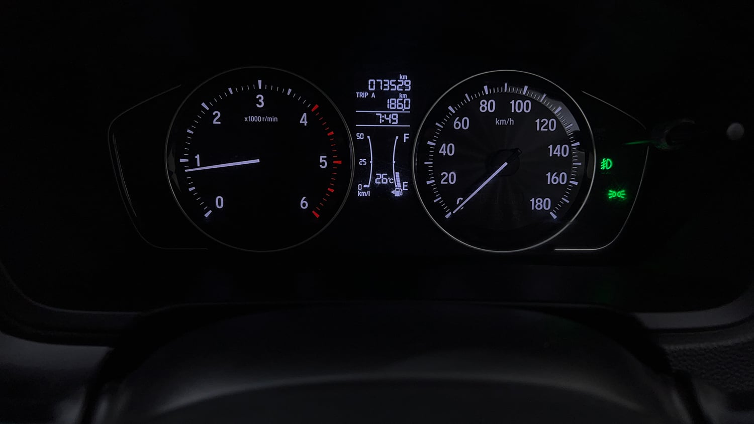 Used 2021 Honda Amaze VX MT 1.5 Diesel Diesel Manual interior CLUSTERMETER VIEW
