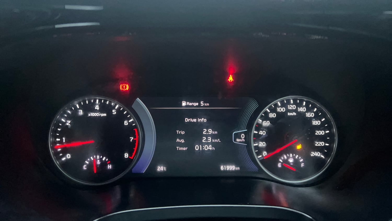 Used 2021 Kia Seltos GTX Plus 1.4 Petrol Manual interior CLUSTERMETER VIEW