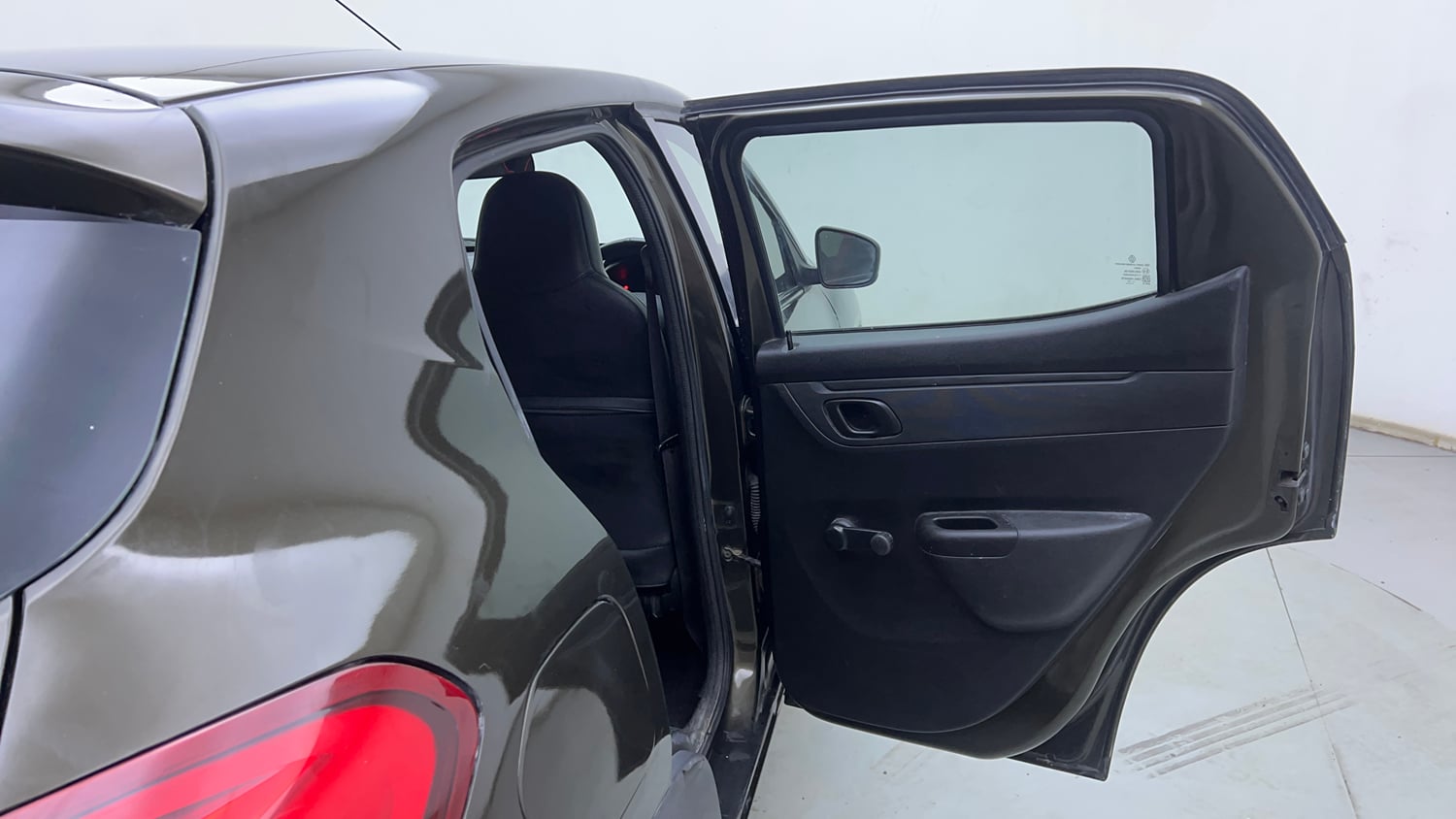 Used 2018 Renault Kwid 1.0 RXT AMT Opt Petrol Automatic interior RIGHT REAR DOOR OPEN VIEW