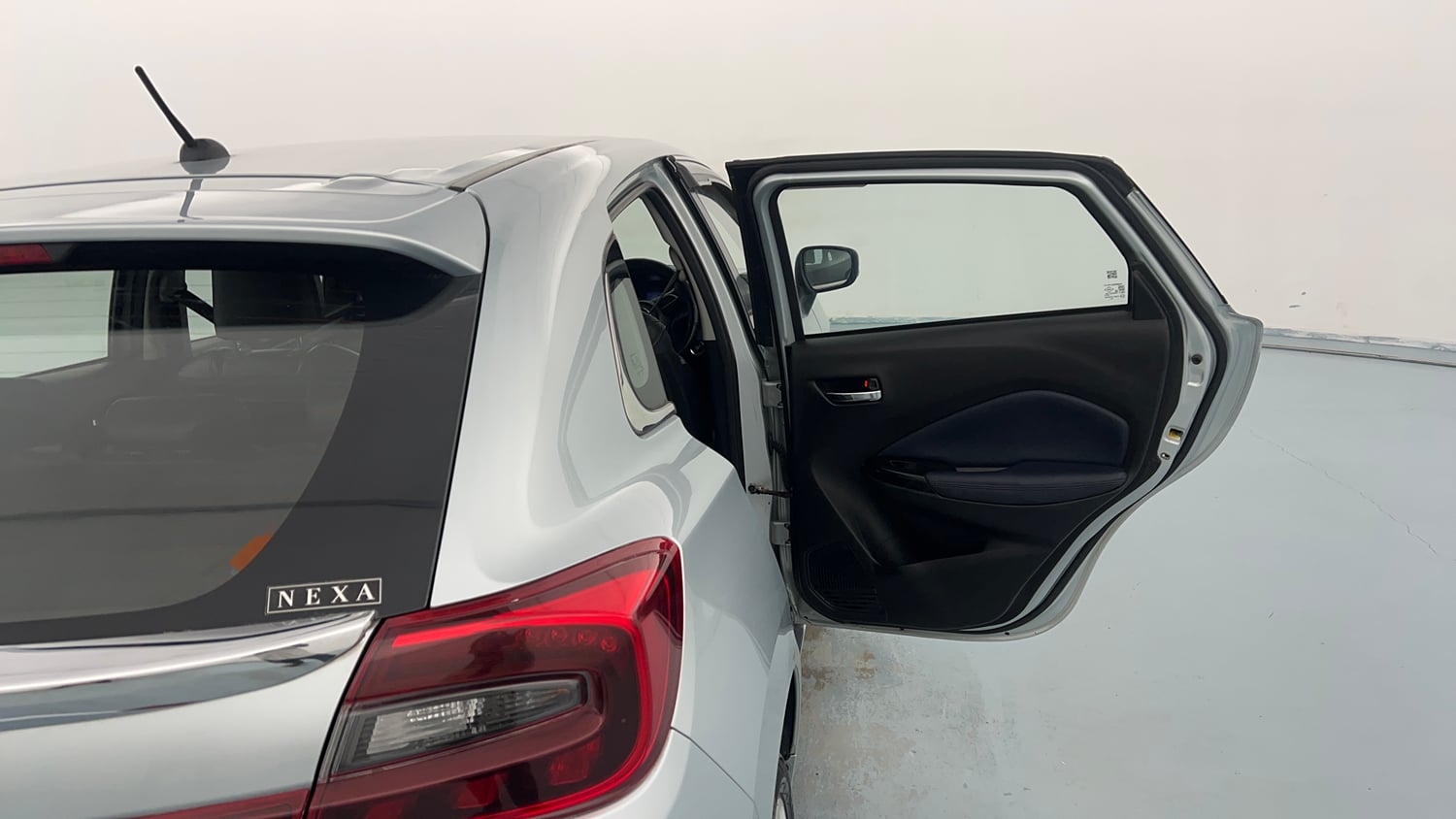 Used 2023 Maruti Suzuki Baleno Zeta MT Petrol Manual interior RIGHT REAR DOOR OPEN VIEW