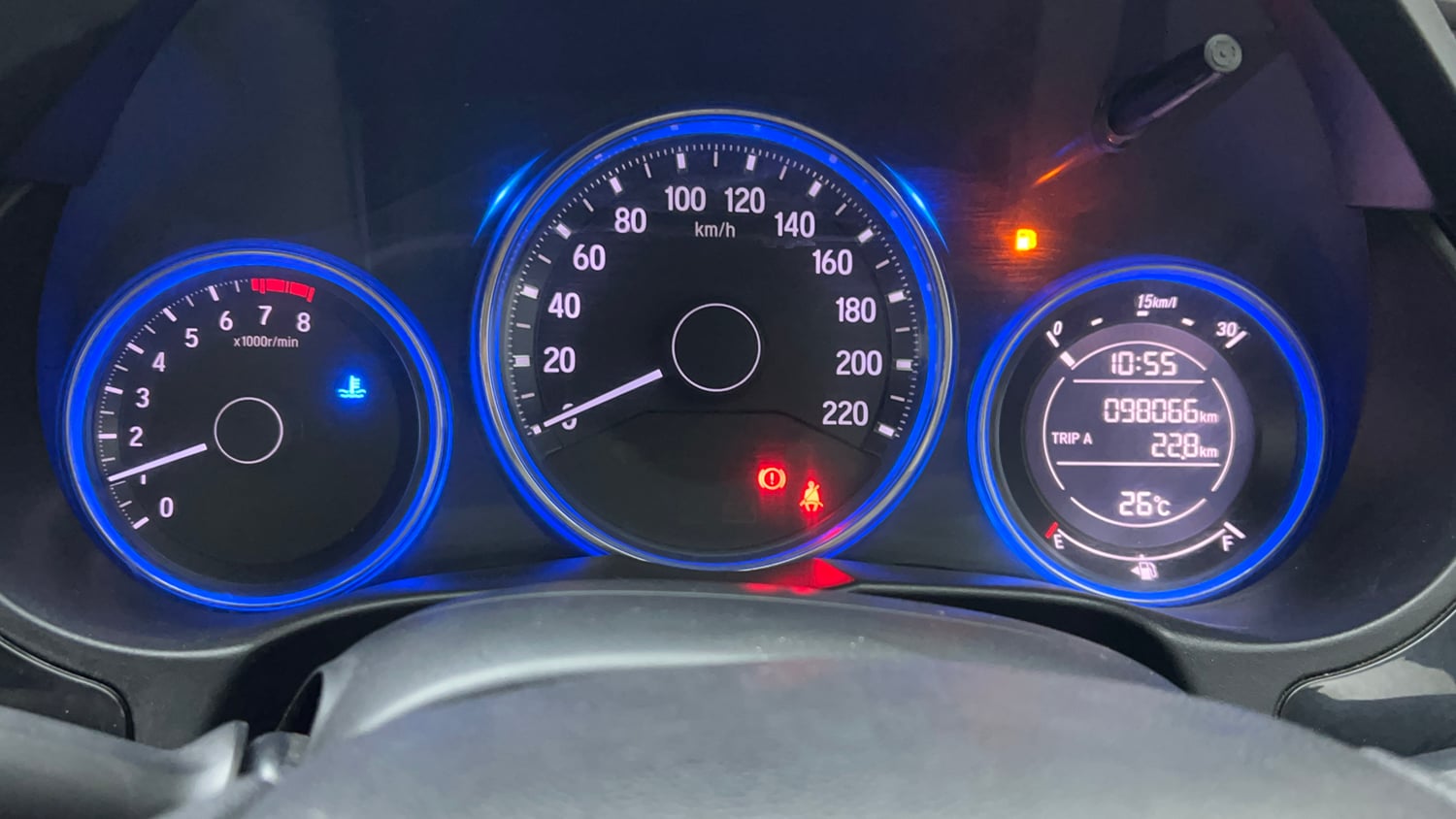Used 2015 Honda City V Petrol Manual interior CLUSTERMETER VIEW
