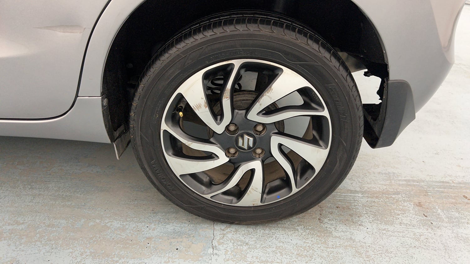 Used 2020 Maruti Suzuki Baleno Zeta Petrol Manual tyres LEFT REAR TYRE RIM VIEW