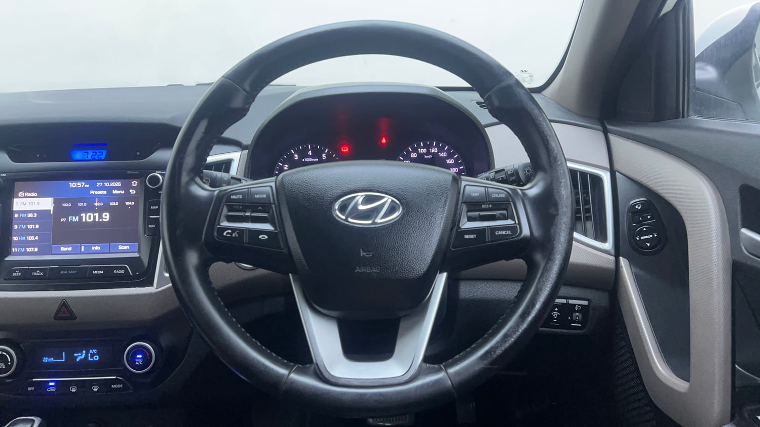 Used 2019 Hyundai Creta SX 1.6 AT Petrol Petrol Automatic interior STEERING VIEW