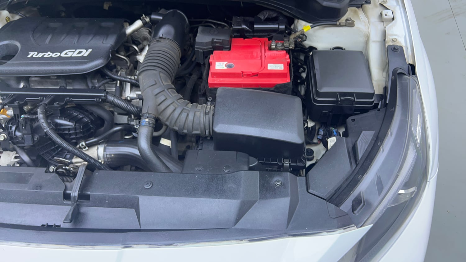 Used 2021 Hyundai New i20 Asta (O) 1.0 Turbo DCT Petrol Automatic engine ENGINE LEFT SIDE VIEW