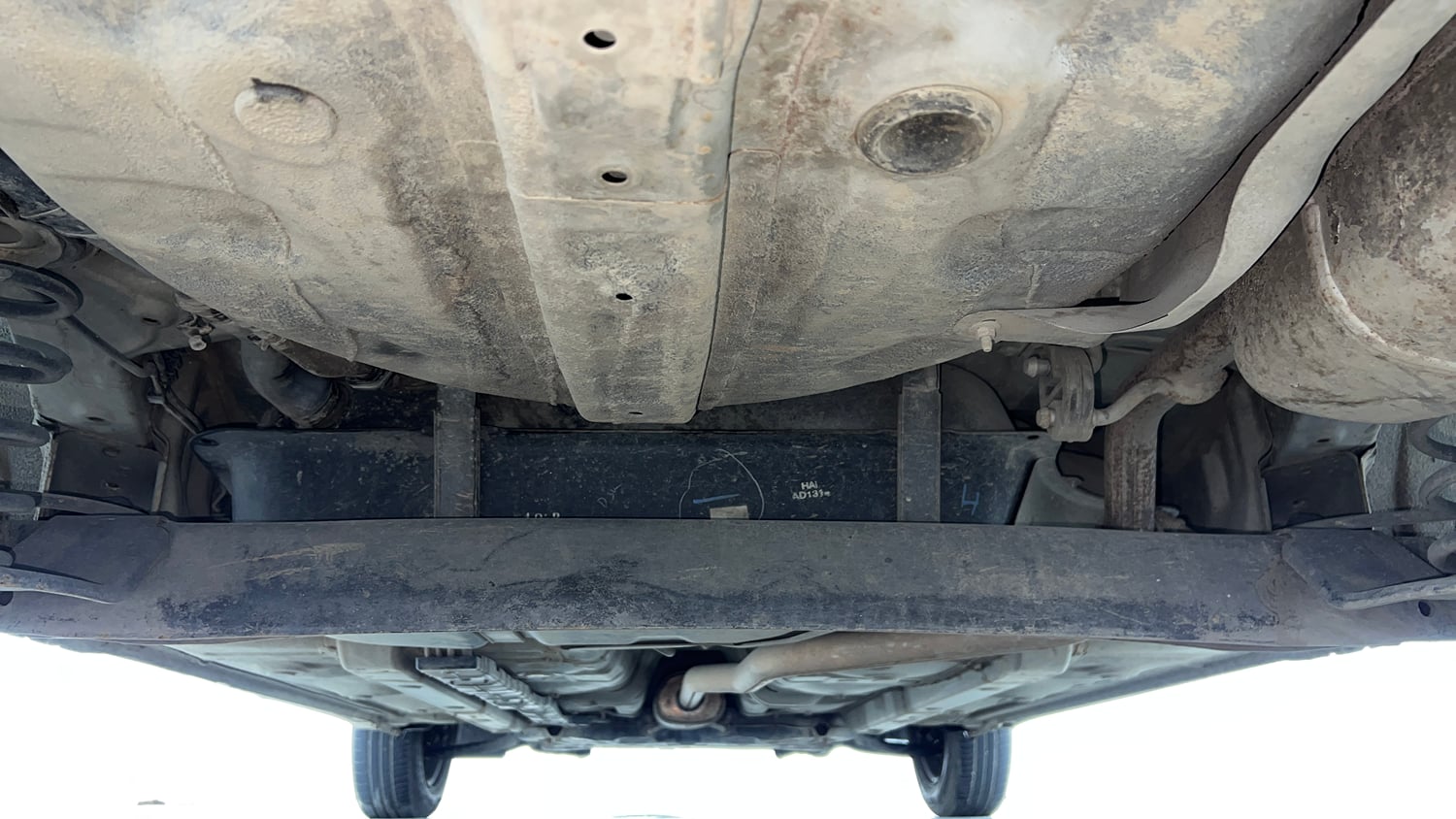 Used 2016 Hyundai Grand i10 Sportz 1.2 Kappa VTVT Petrol Manual extra REAR UNDERBODY VIEW (TAKEN FROM REAR)