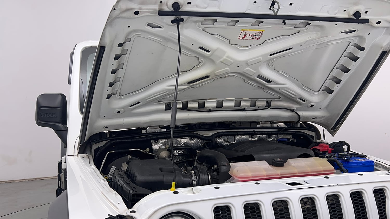 Used 2024 Mahindra Thar LX Hard Top Petrol AT RWD Petrol Automatic engine ENGINE RIGHT SIDE HINGE & APRON VIEW