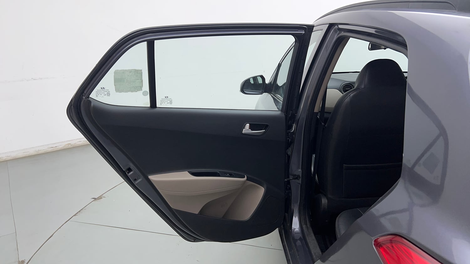 Used 2018 Hyundai Grand i10 Sportz 1.2 Kappa VTVT Petrol Manual interior LEFT REAR DOOR OPEN VIEW