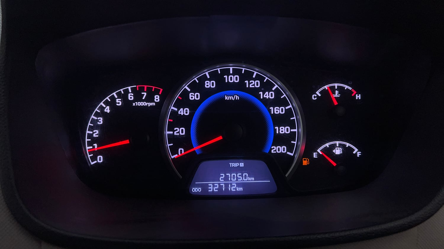 Used 2019 Hyundai Grand i10 Sportz 1.2 Kappa VTVT Petrol Manual interior CLUSTERMETER VIEW