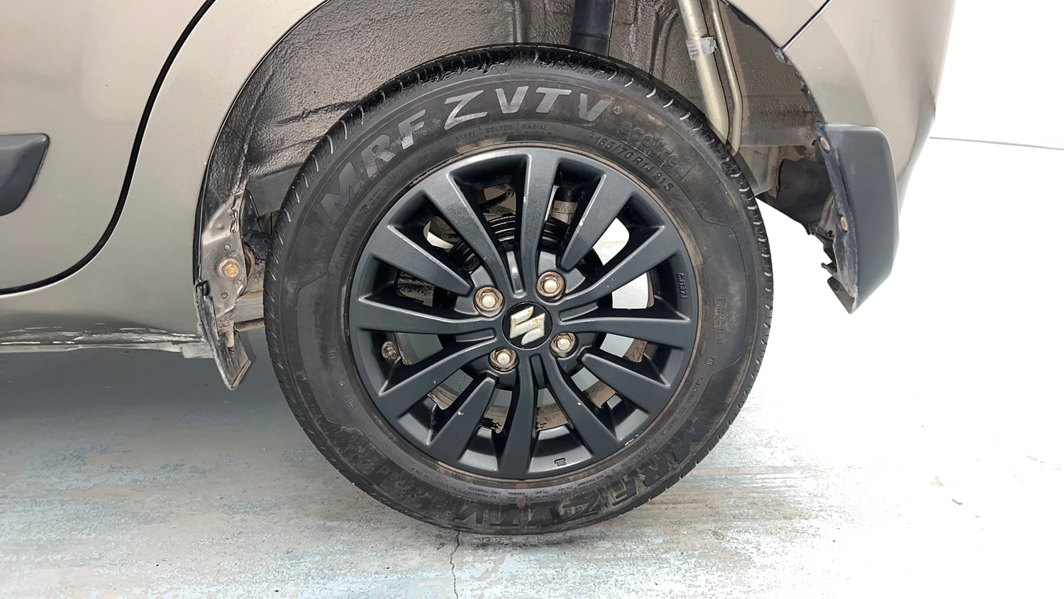 Used 2023 Maruti Suzuki Wagon R ZXI Plus 1.2 Petrol Manual tyres LEFT REAR TYRE RIM VIEW