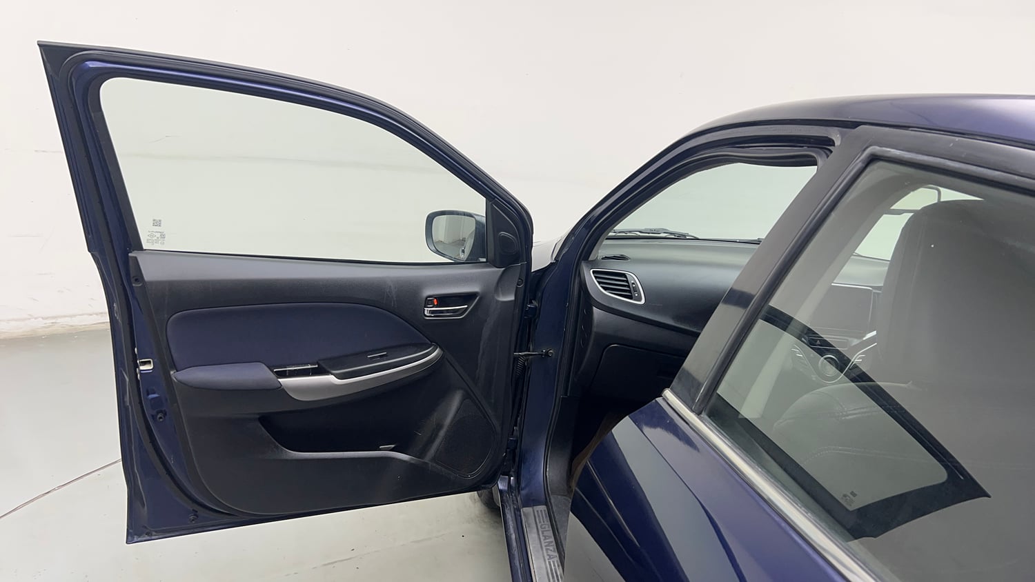 Used 2019 Toyota Glanza G Petrol Manual interior LEFT FRONT DOOR OPEN VIEW
