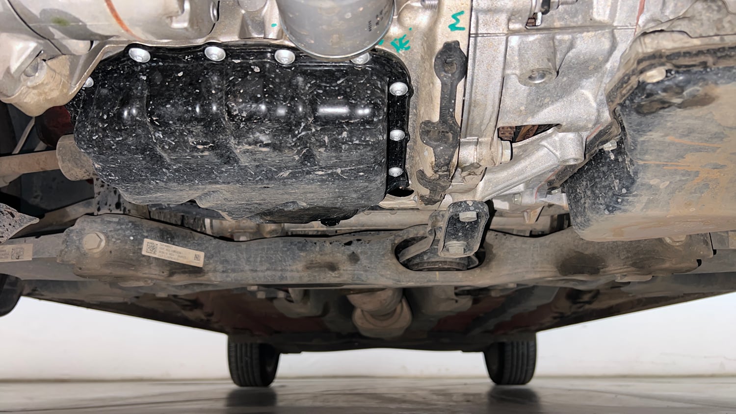 Used 2025 Volkswagen Virtus GT Line 1.0 TSI AT Petrol Automatic extra FRONT LEFT UNDERBODY VIEW
