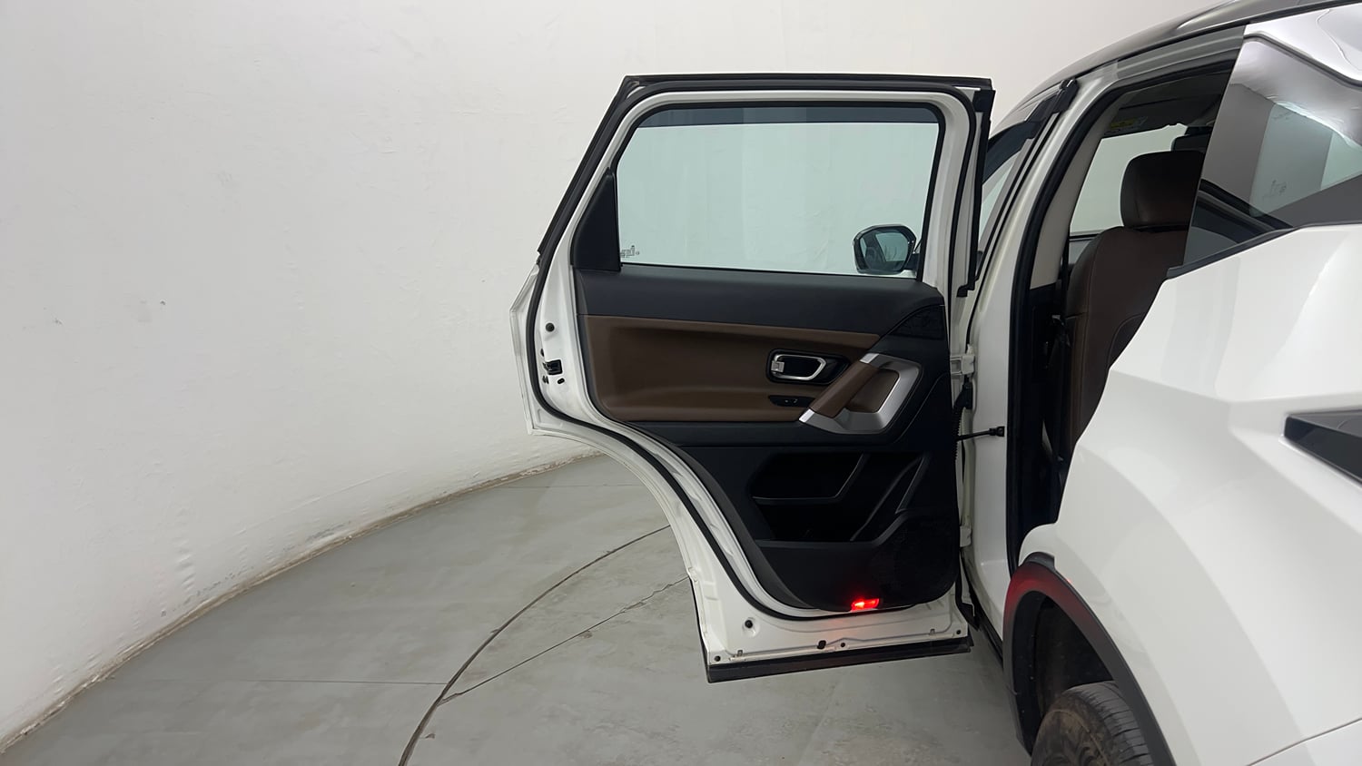 Used 2023 Tata Harrier XZA Plus Dual Tone Diesel Automatic interior LEFT REAR DOOR OPEN VIEW