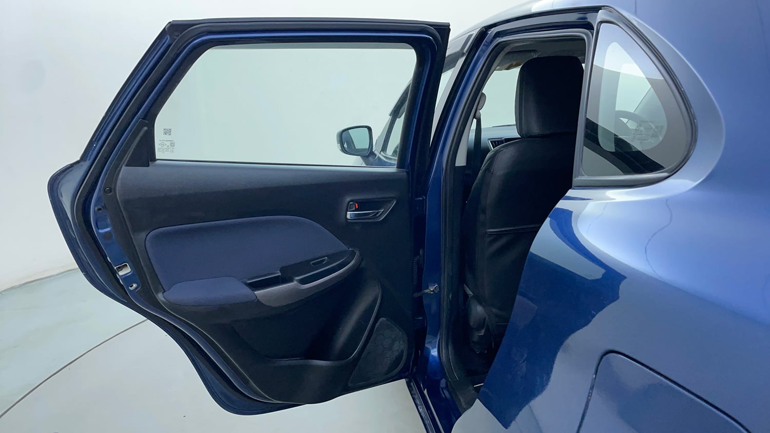 Used 2019 Maruti Suzuki Baleno Delta Petrol Manual interior LEFT REAR DOOR OPEN VIEW