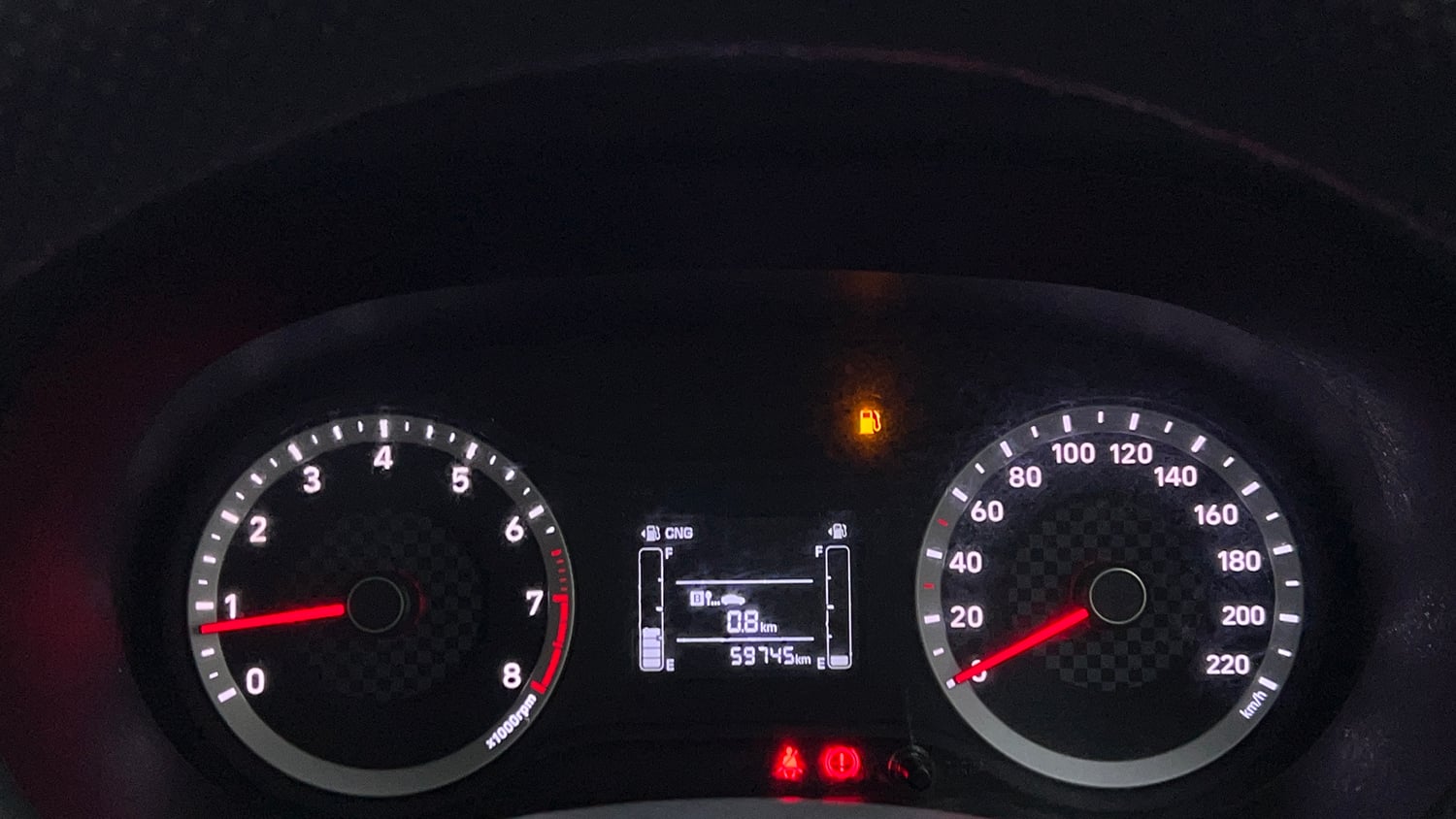 Used 2022 Hyundai Aura S 1.2 CNG Cng Manual interior CLUSTERMETER VIEW