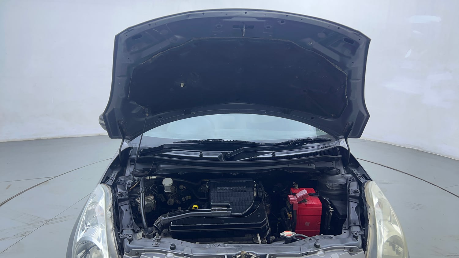 Used 2015 Maruti Suzuki Swift Dzire ZXI Petrol Manual engine ENGINE & BONNET OPEN FRONT VIEW