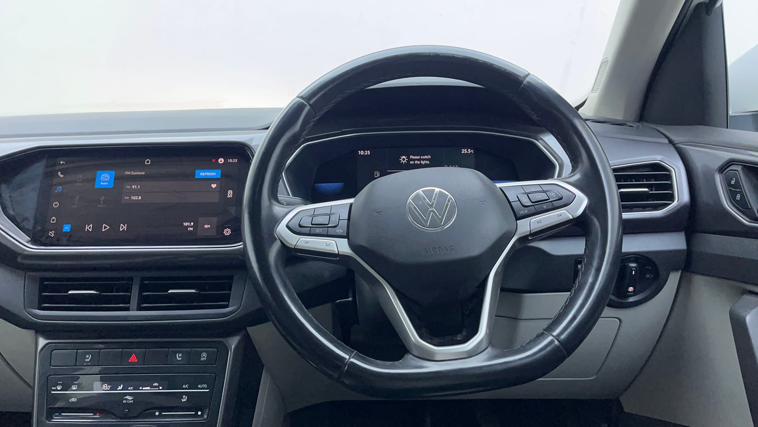 Used 2023 Volkswagen Taigun Topline 1.0 TSI AT Petrol Automatic interior STEERING VIEW