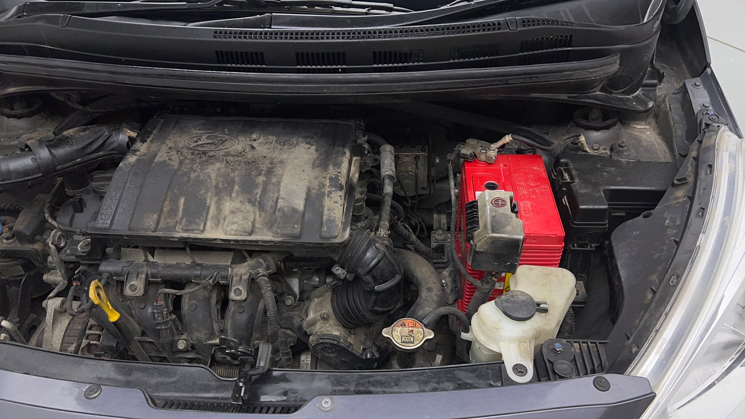 Used 2018 Hyundai Grand i10 Sportz 1.2 Kappa VTVT Petrol Manual engine ENGINE LEFT SIDE VIEW