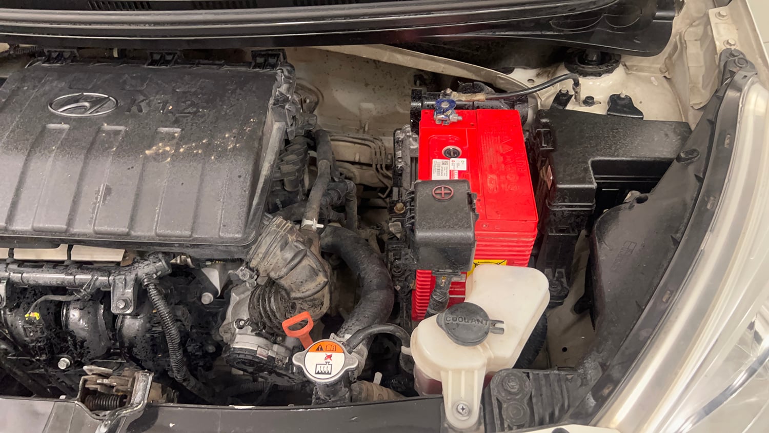 Used 2015 Hyundai Grand i10 Asta AT 1.2 Kappa VTVT Petrol Automatic engine ENGINE LEFT SIDE VIEW